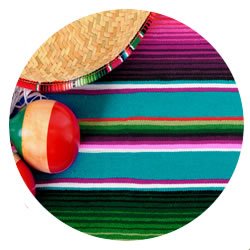 Sarape mexicano.